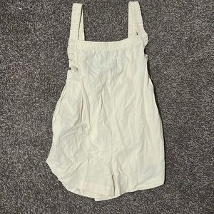 Cream overalls